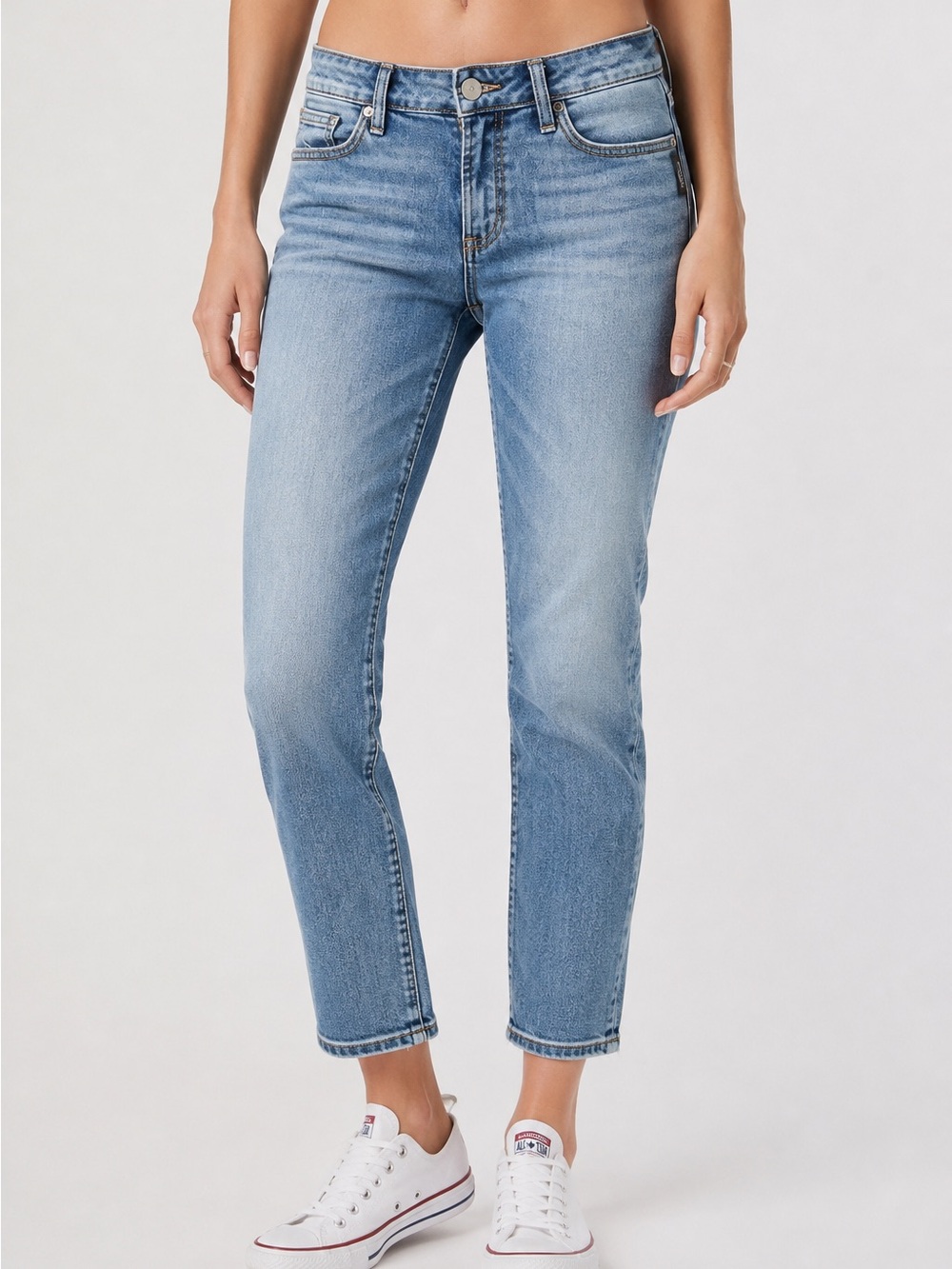 Silver Jeans Elyse Slim Crop Jeans Size W27 L25